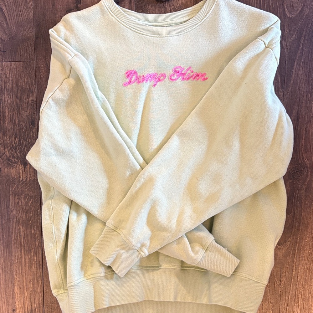 PINK Victoria's Secret Mint Green Sweatshirt